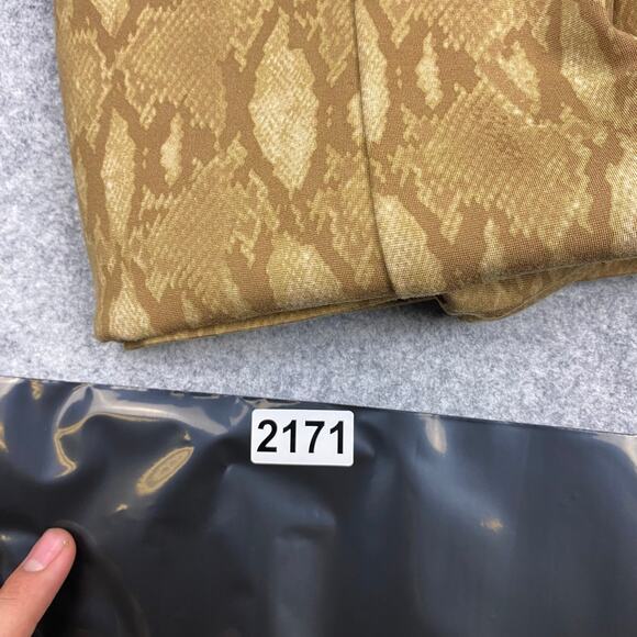 auren Ralph Lauren dress women's M Geometric Western snakeskin alligator gold‎ - Picture 10 of 10